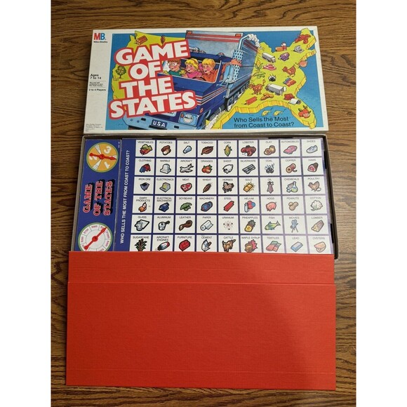Vintage‎ Game of the States Board Game Milton Bradley 1987 - Picture 12 of 12